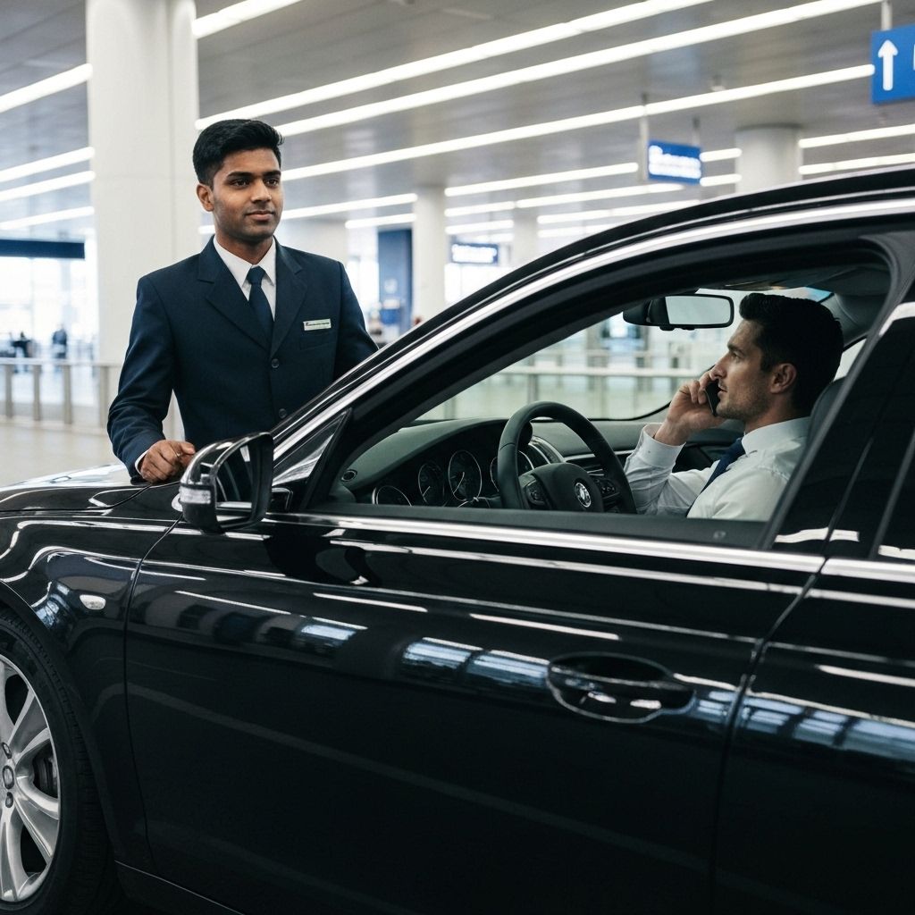 Chauffeur professionnel à l'aéroport de Genève